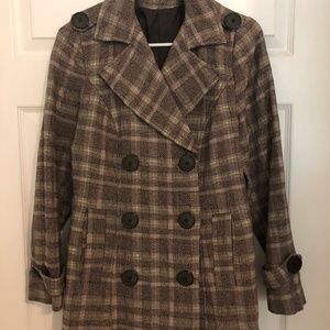 Formal Double Breasted Brown Coat